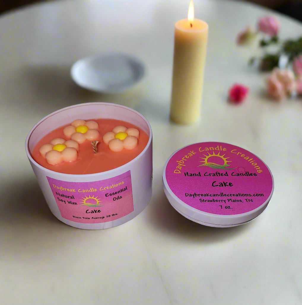 Cake scented candle-Handmade Soy Wax