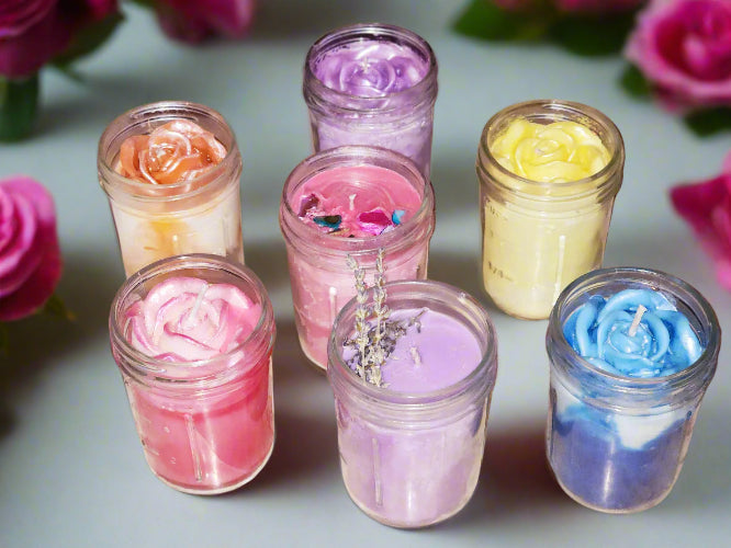 Pink Lemonade Mason Jar Scented Candle- Handmade Soy Wax