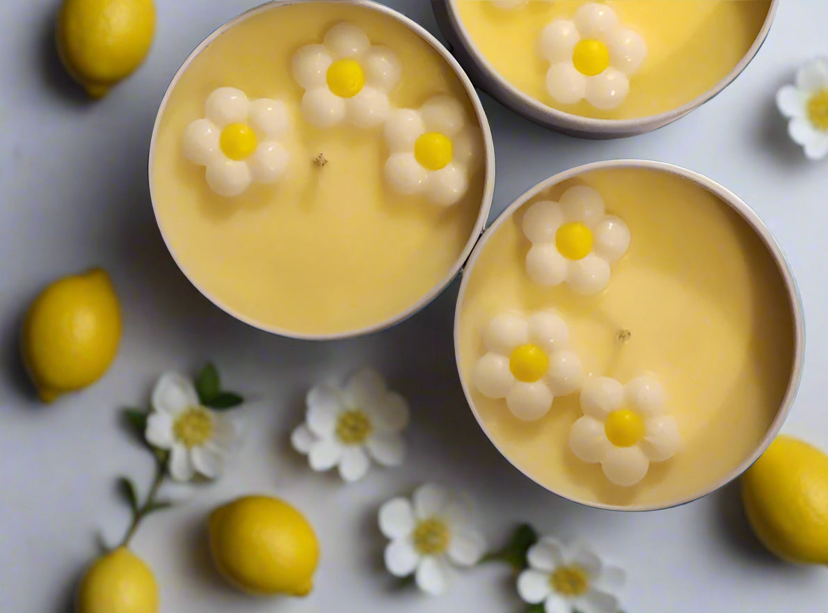 Lemon Drop scented Candle- Handmade Soy Wax