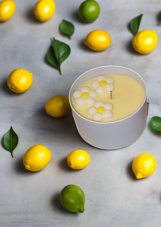 Lemon Drop scented Candle- Handmade Soy Wax