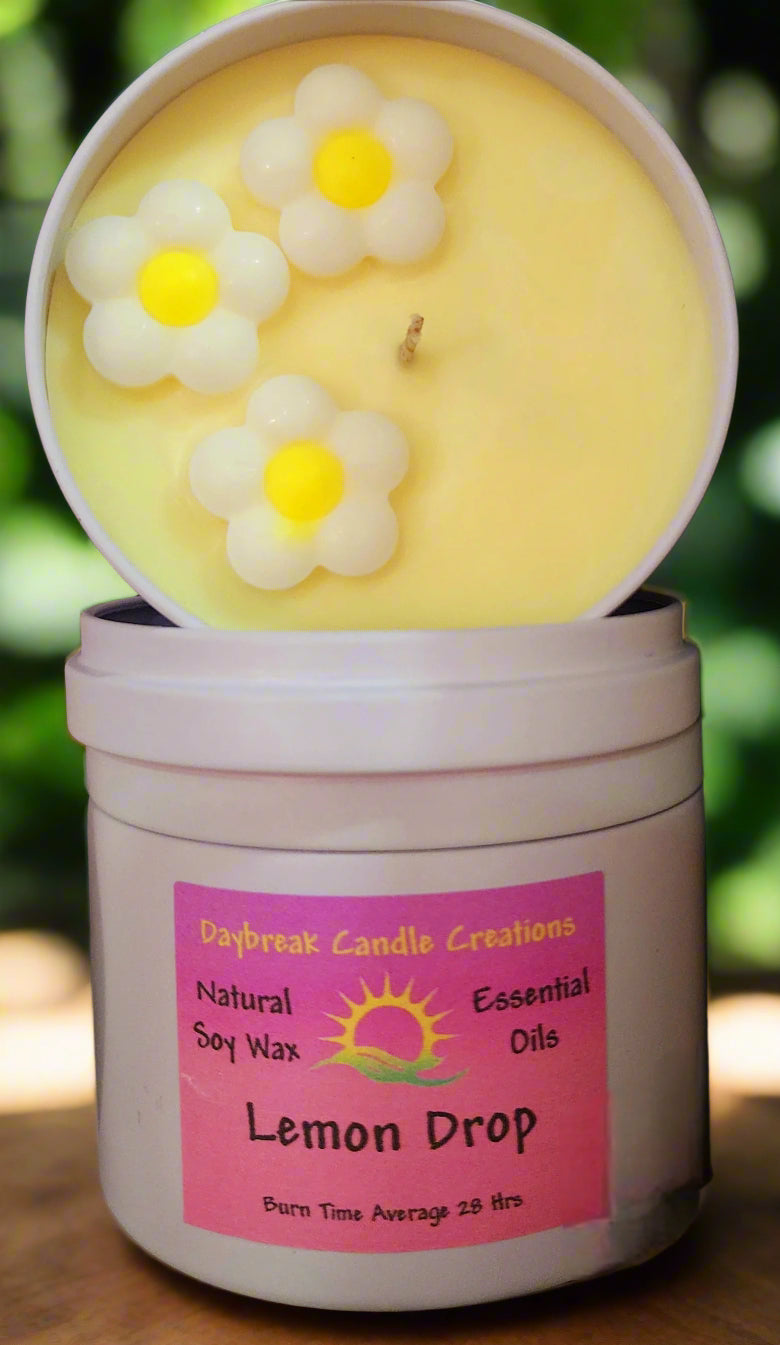 Lemon Drop scented Candle- Handmade Soy Wax