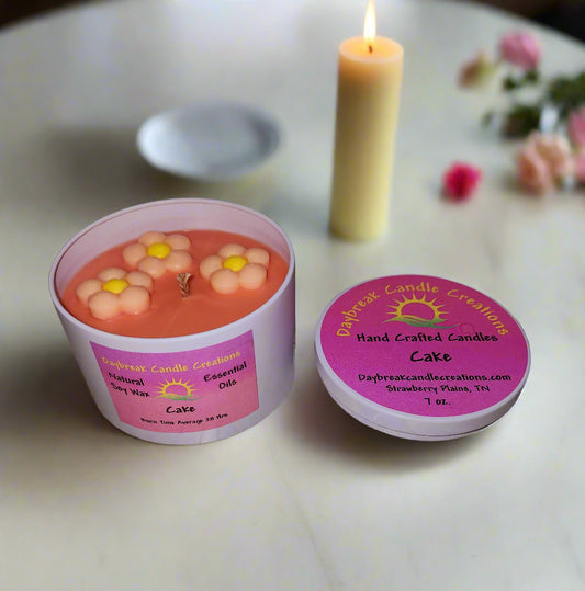 Cake scented candle-Handmade Soy Wax