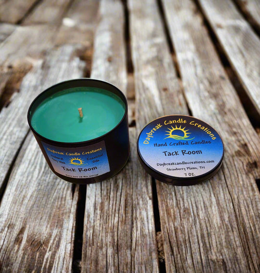 Tack Room Scented Candle - Handmade With Soy Wax