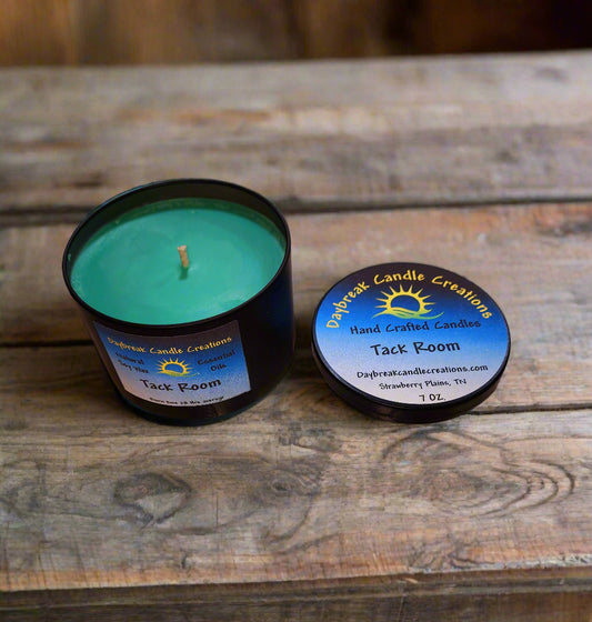 Scented Candle, Tack Room, Handmade Soy Wax